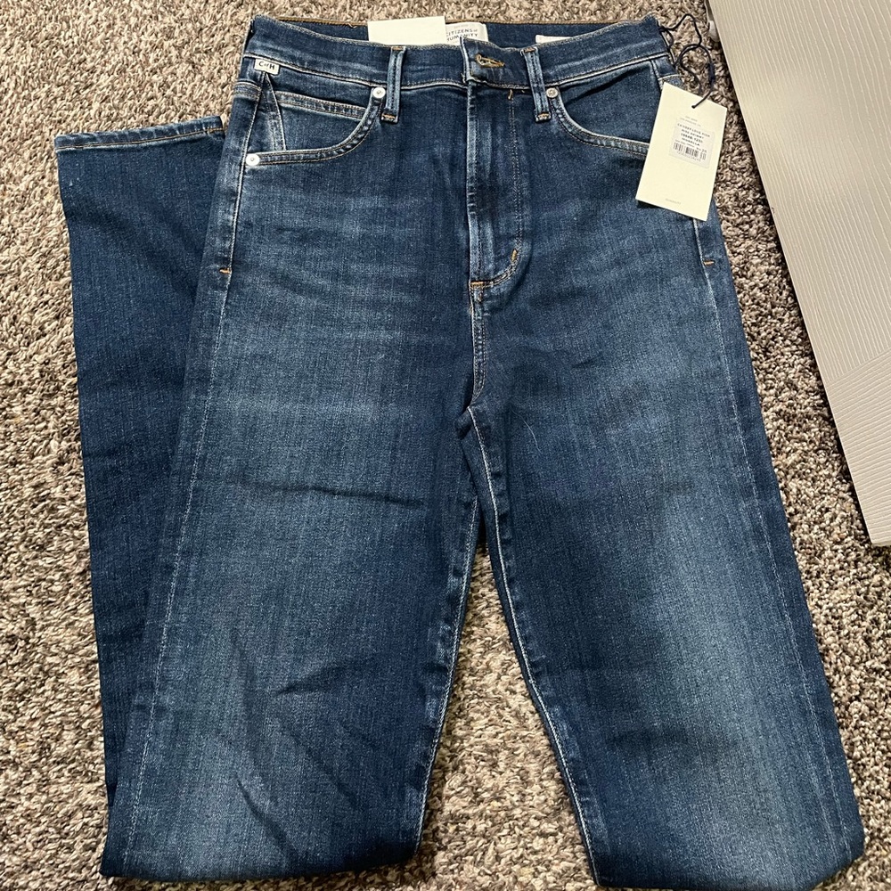 High waist skinny jeans